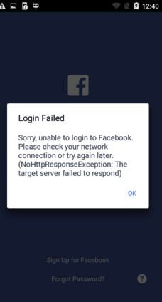 Facebook Android Certificate Pinning